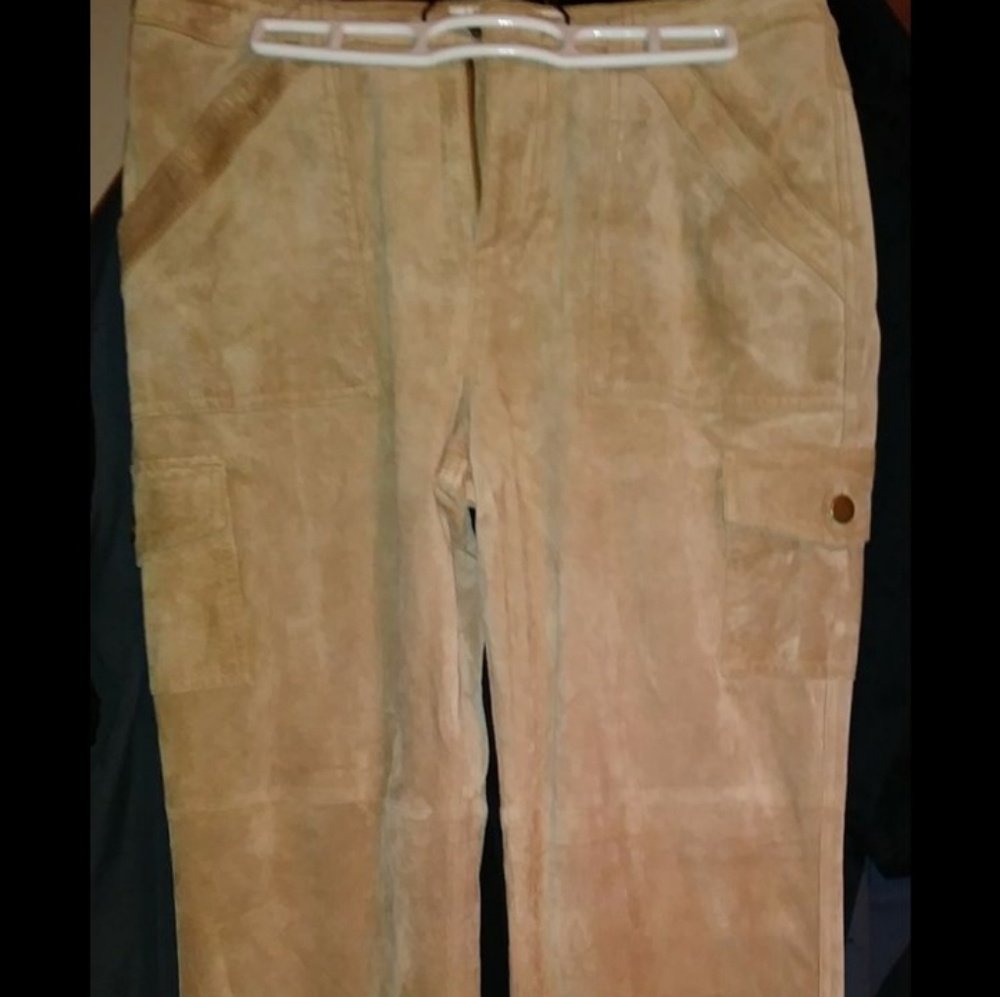 Leather Suede pants